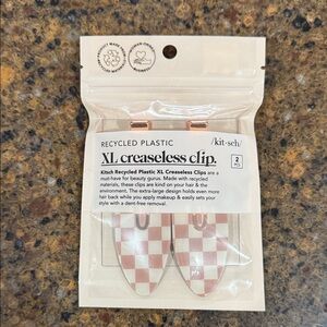 Kitsch XL Creaseless Clips - Tan and White